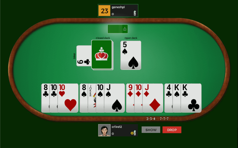 RUMMY GAME ONLINE PLAY